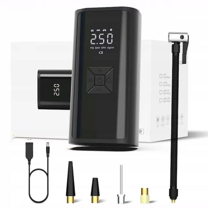 Pompă electrică portabilă 150 PSI, 6000 mAh, LCD, manometru digital, lanternă LED, Z-TOOLS / EXT9074