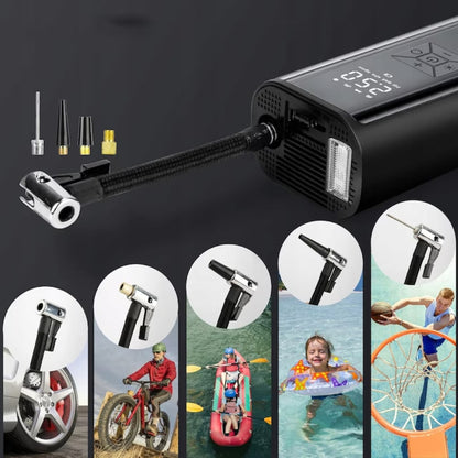Pompă electrică portabilă 150 PSI, 6000 mAh, LCD, manometru digital, lanternă LED, Z-TOOLS / EXT9074