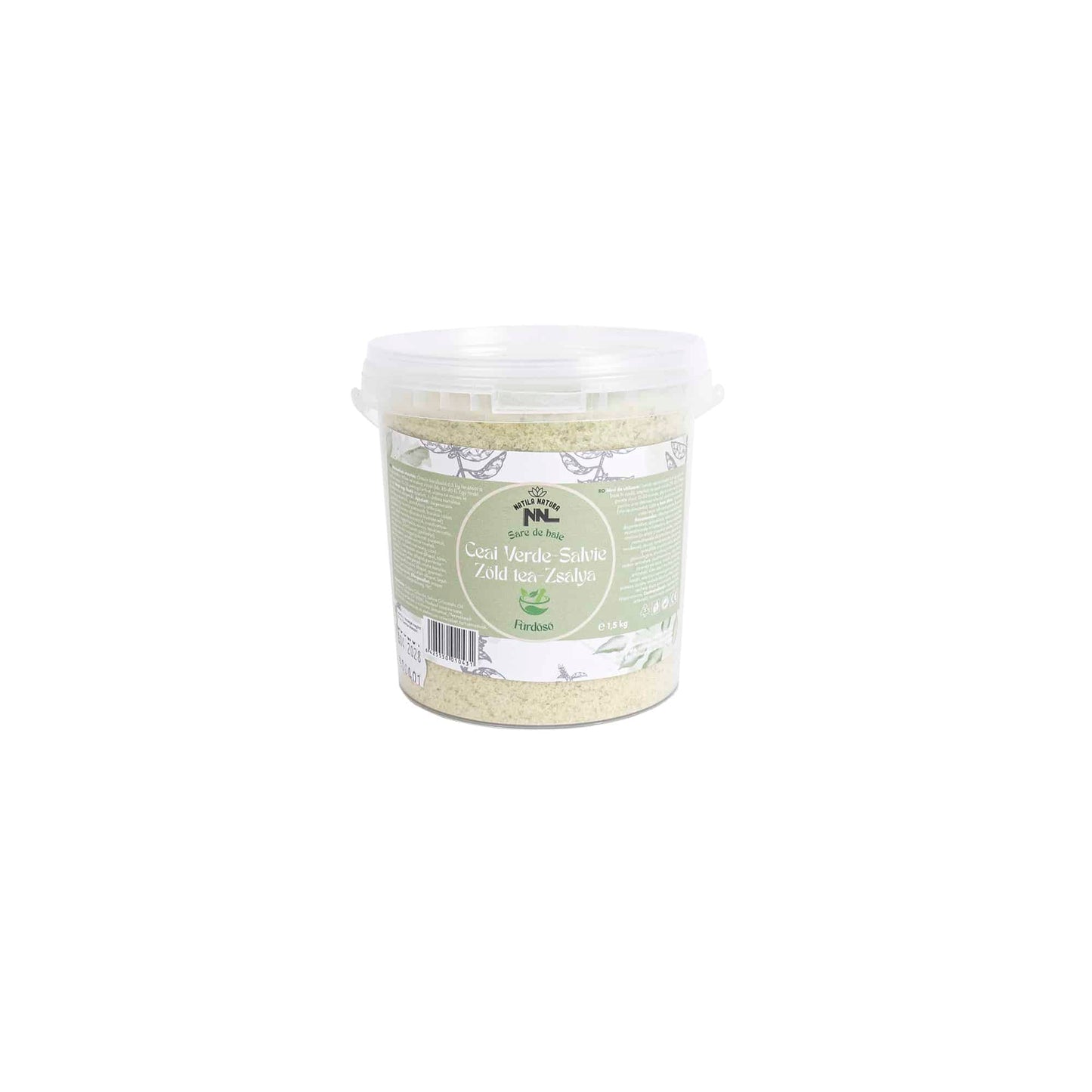 Sare de baie, galetusa de 1.5kg, aroma ceai verde Z-TOOLS / EXT9963
