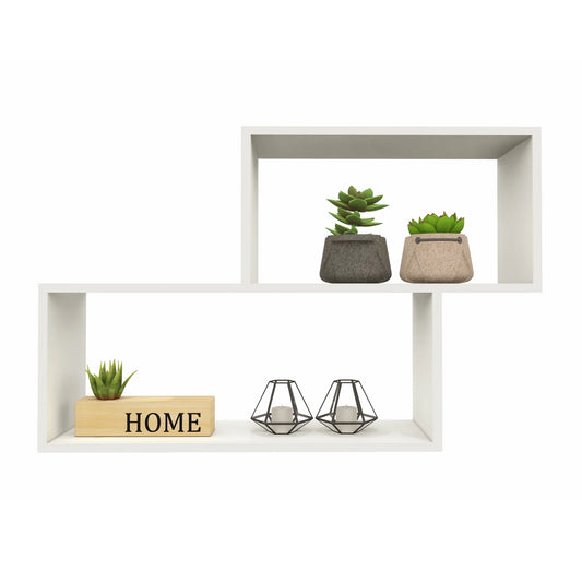 Etajera Rico haaus V1, Alb, L 100 x l 25 x H 65 cm