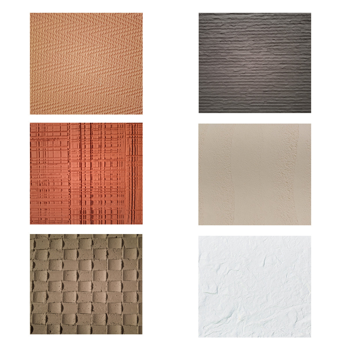 Mostrar panouri flexibile din praf de piatra, Naimeed F13, 6 modele, 15X30 cm