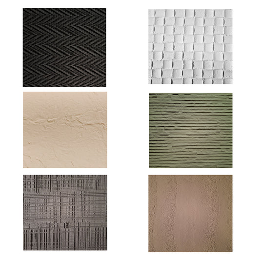 Mostrar panouri flexibile din praf de piatra, Naimeed F21, 6 modele, 15X30 cm