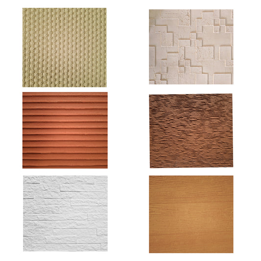 Mostrar panouri flexibile din praf de piatra, Naimeed F22, 6 modele, 15X30 cm