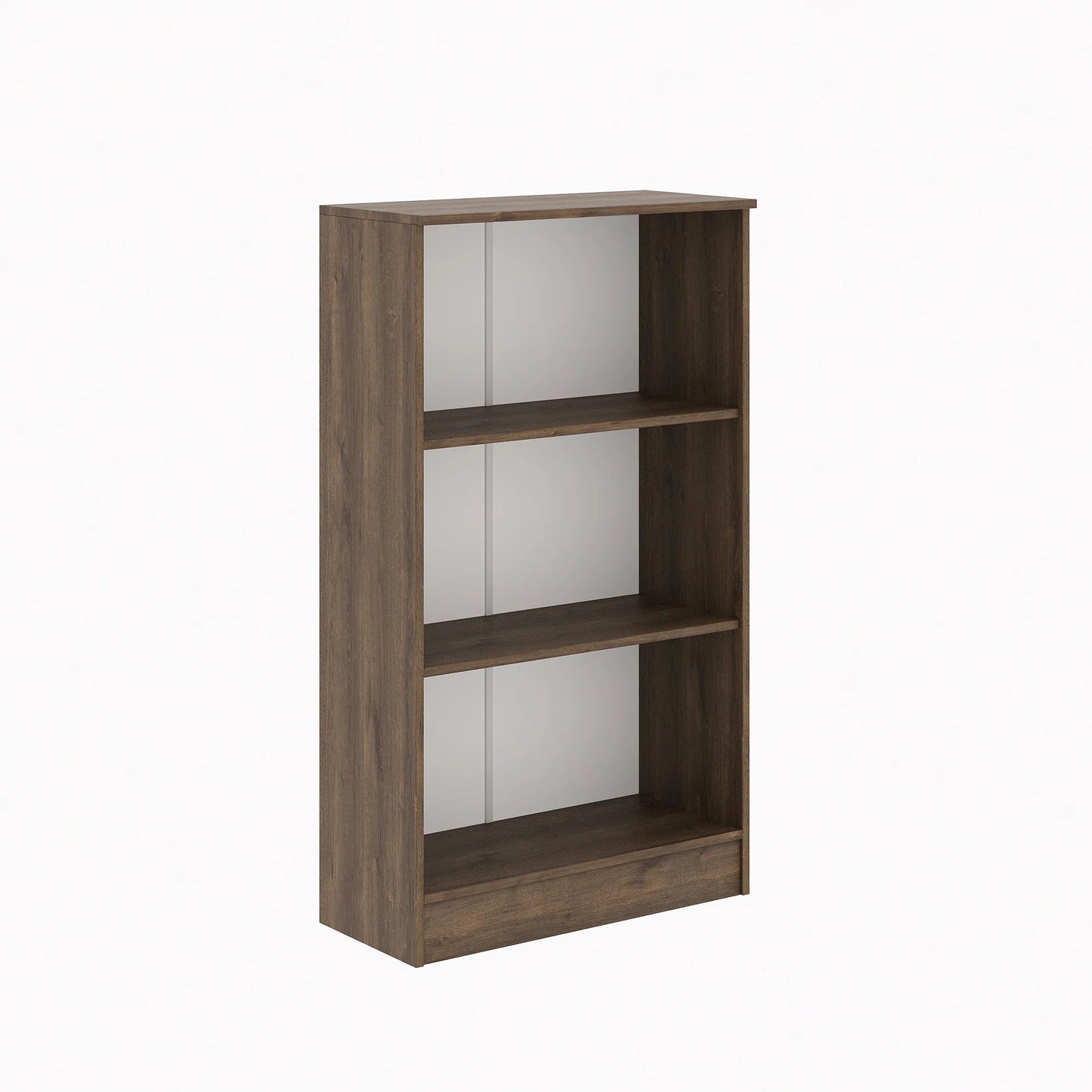 Biblioteca Flint, 2 Polite, Stejar Bronz, 70 x 32 x 122 cm