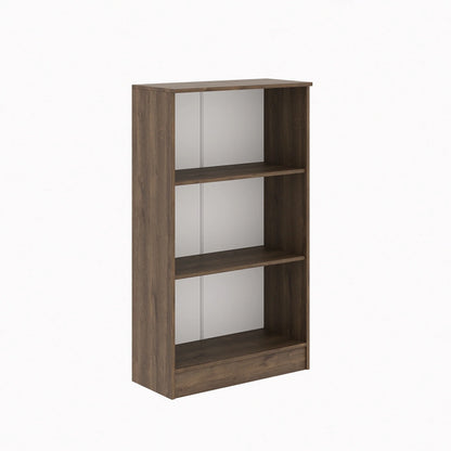 Biblioteca Flint, 2 Polite, Stejar Bronz, 70 x 32 x 122 cm