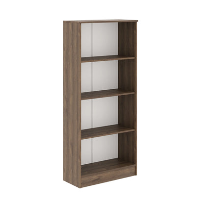 Biblioteca Flint, 3 Polite, Stejar Bronz, 70 x 32 x 159 cm
