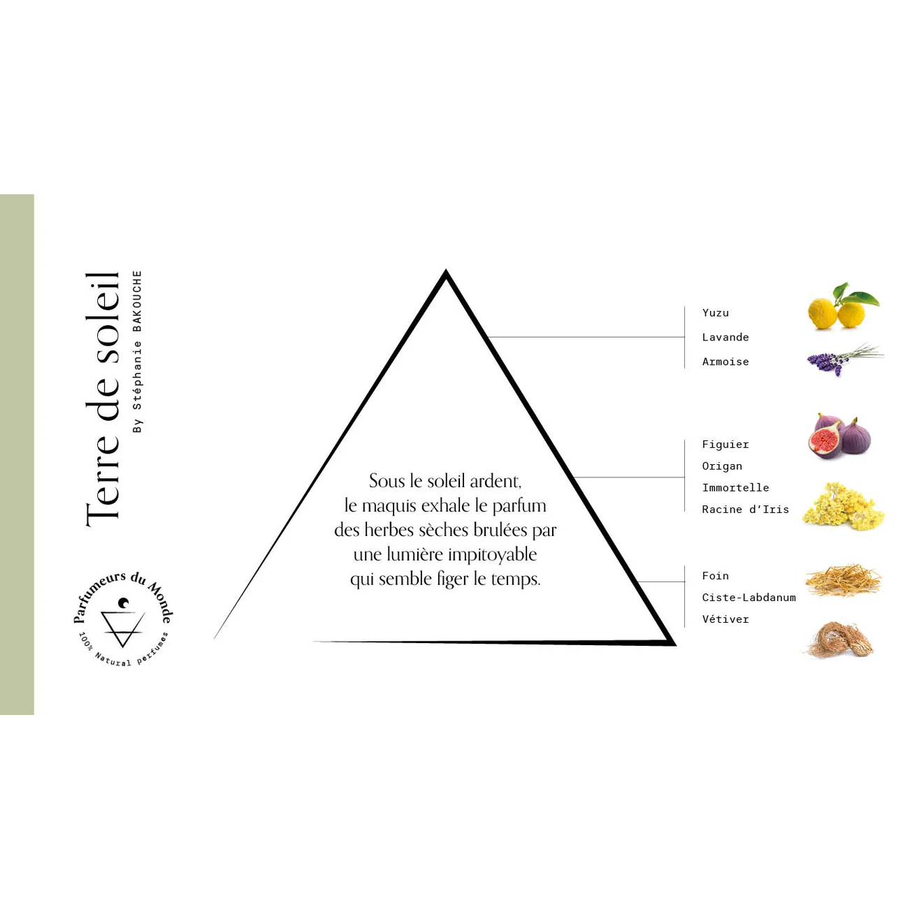 Apa de parfum, Terre de soleil, 50ml by Stéphanie Bakouche