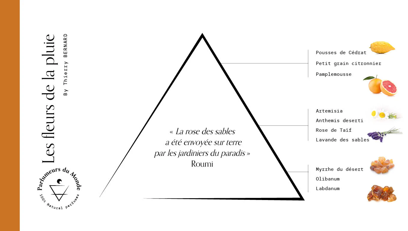 Apa de parfum, Les fleurs de la pluie, 50ml by Thierry BERNARD