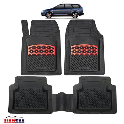 Covorase Auto TeamCar® Tip Tavita Compatibile Ford Focus Mk2 Combi 5 uși (2004–2011) Red - 221.ro