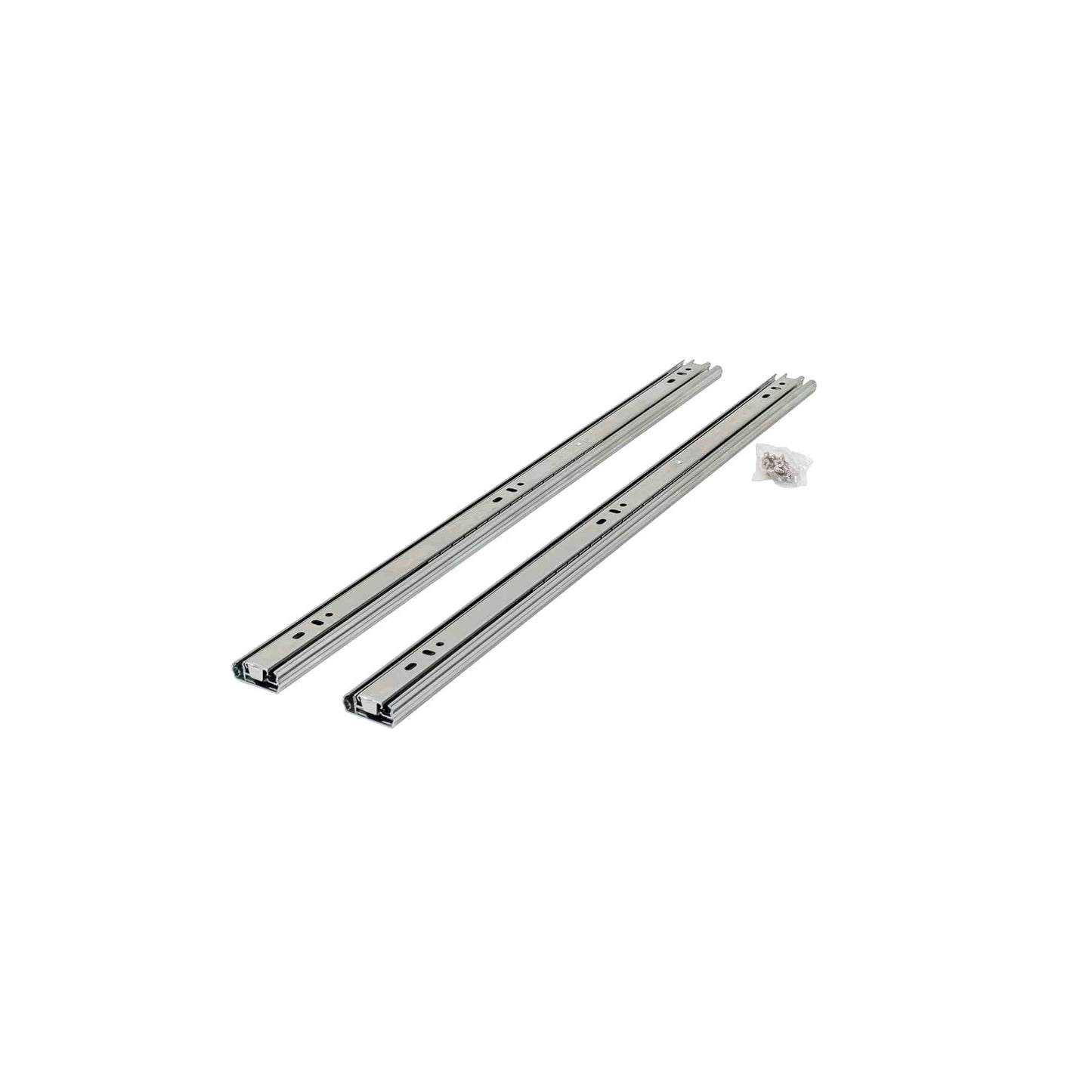 Set 2 glisiere pentru sertar cu bile, lungime 500mm, argintiu Z-TOOLS / G35001-500