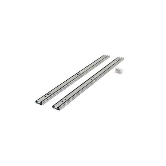 Set 2 glisiere pentru sertar cu bile, lungime 500mm, argintiu Z-TOOLS / G35001-500