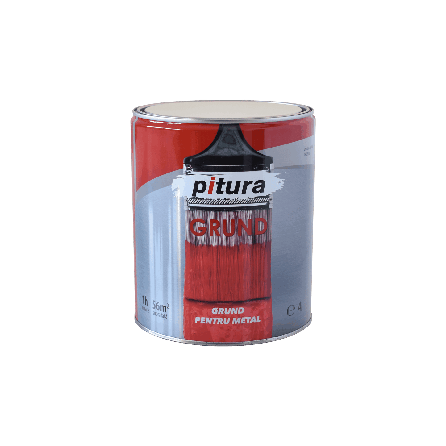 Grund pentru metal PITURA, 4L, rosu oxid KOBER / G5173-1-C4L