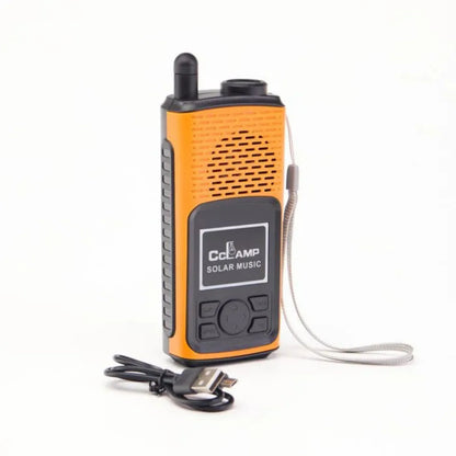 Difuzor Bluetooth Multifuncțional Solar cu Radio FM, Flashlight, USB & TF Card, Wireless - Green