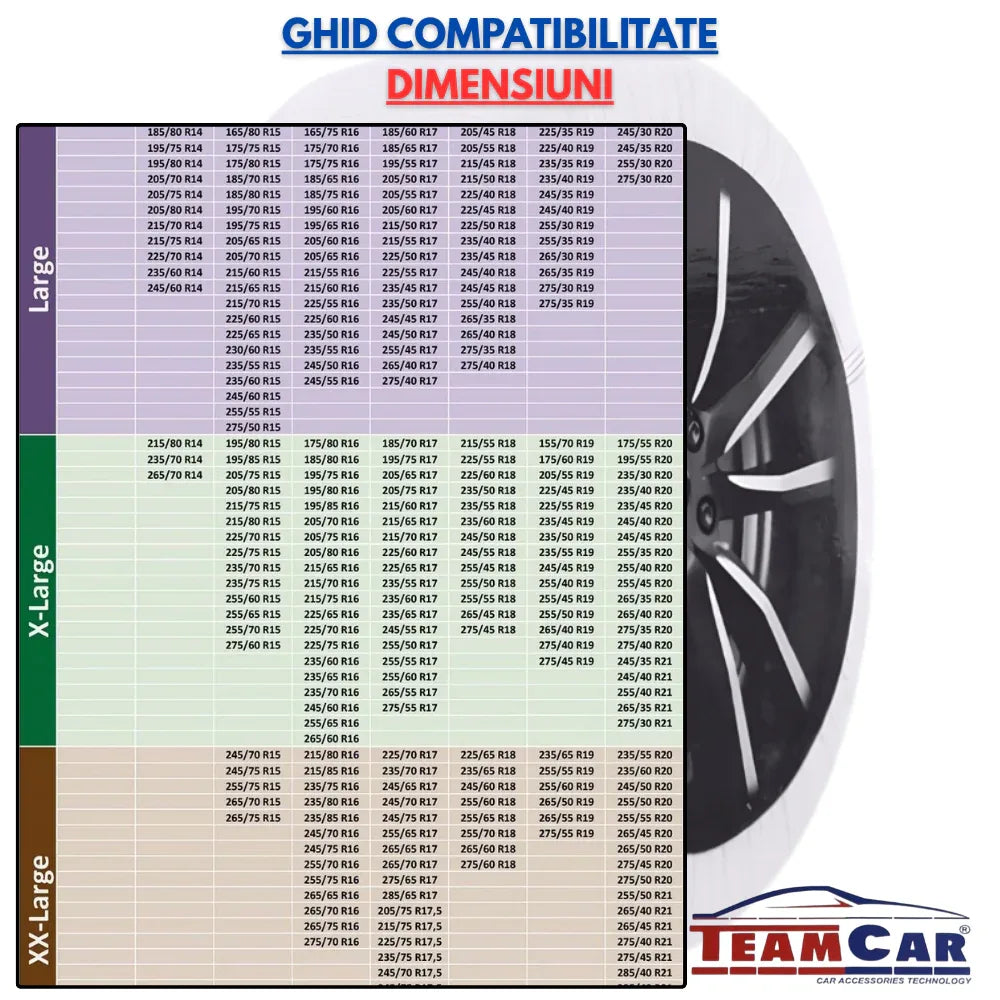 Lanturi Auto Textile Tip Sosete Antiderapante pentru Zapada - Marimea XL - 221.ro