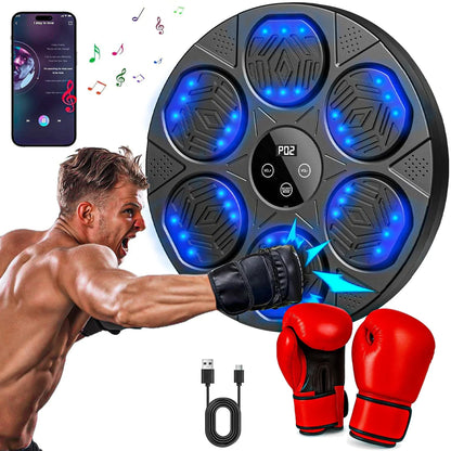 Aparat de Box Inteligent Timebox cu Muzica – Sistem Interactiv de Perete cu Bluetooth, Ecran Tactil, Iluminare si Functie de Numarare, Ideal pentru Antrenamente Acasa, Birou sau Sala, pentru Copii si Adulti - 221.ro