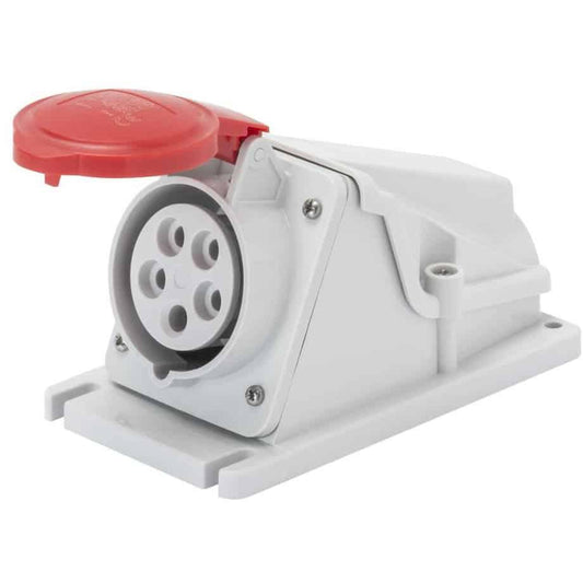 Priză fixă industrială, IP44, 3P+N+T, 32A, 400V, Gewiss / GW62493