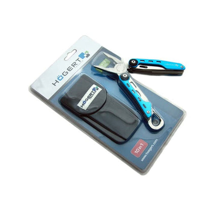 Cleste multifunctional cu 10 instrumente, cu husa de protectie si depozitare HOGERT / HT1P070