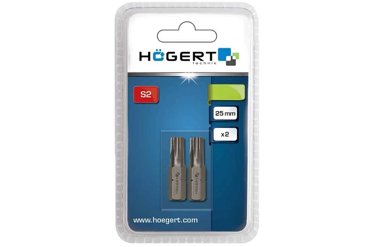 Set 2 bucati, bit-uri pentru surubelnita, T3, 25mm HOGERT / HT1S364 - 221.ro