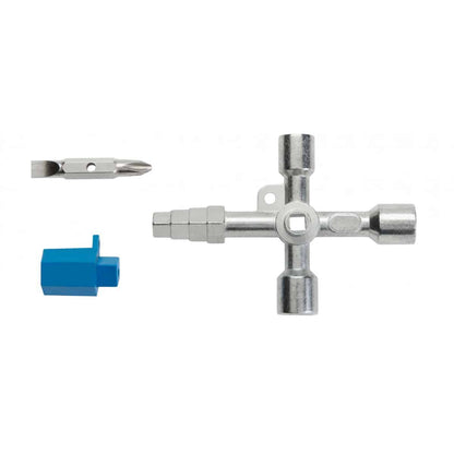 Cheie universala pentru tablouri electrice, cu 9 capete, 85mm HOGERT / HT1W761