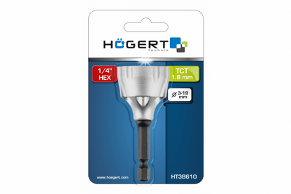 Freza conica 1/4" HEX HOGERT / HT3B610