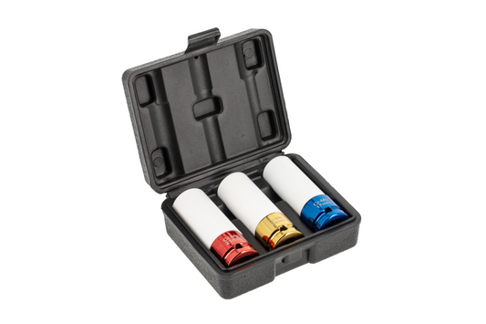 Set 3 chei tubulare de impact pentru jante din aluminiu, 1/2", Hogert / HT4R107