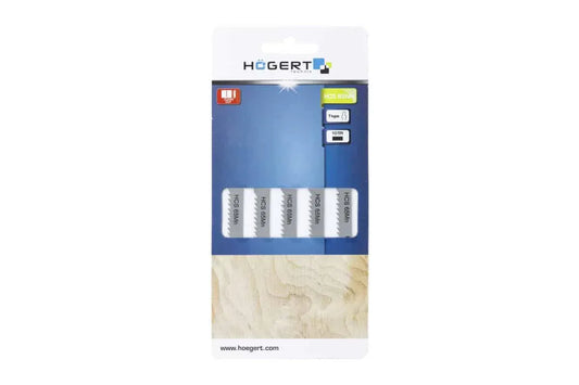 Set 5 bucati lame pentru fierastrau electric, HOGERT 10TPI, 100mm / HT6D665 - 221.ro