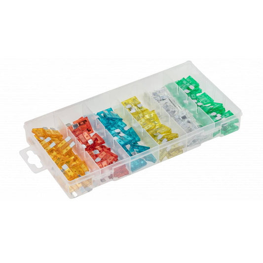 Set 120 bucati sigurante auto, din aliaj de zinc, 5-30A HOGERT / HT8G500