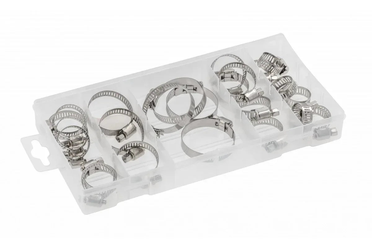 Set 40 coliere din otel zincat de 9mm HOGERT / HT8G512 - 221.ro