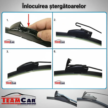 Ștergătoare Skoda Fabia I 6Y3 1999-2007 | Set Față Flat – TeamCar®