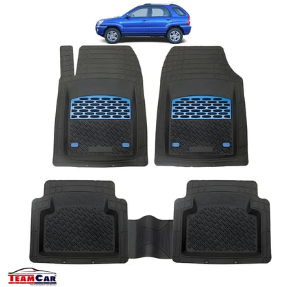 Hyundai Tucson I (2004-2009) Covorase Auto TeamCar®- Cauciuc Tip Tavita Blue - 221.ro