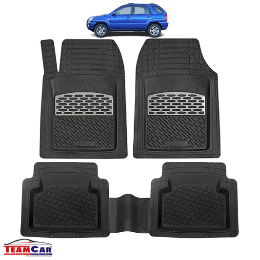 Hyundai Tucson I (2004-2009) Covorase Auto TeamCar®- Cauciuc Tip Tavita Silver - 221.ro