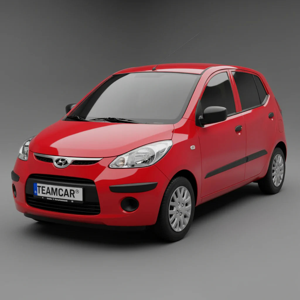 Covorase Auto Hyundai i10 2007-2010 - Cauciuc Tip Tavita-Silver