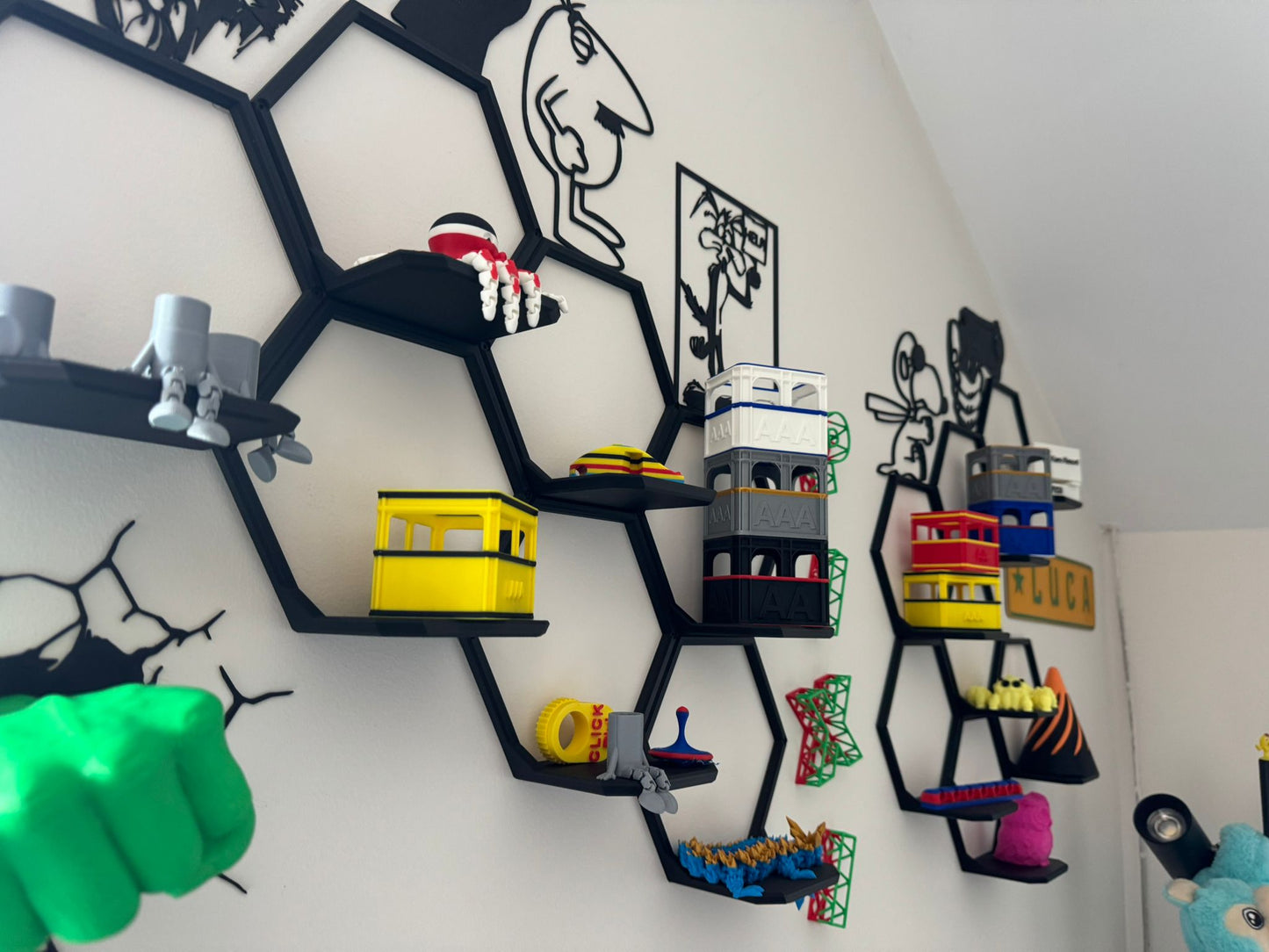 Raft Perete, PLA, 17x8x15 cm