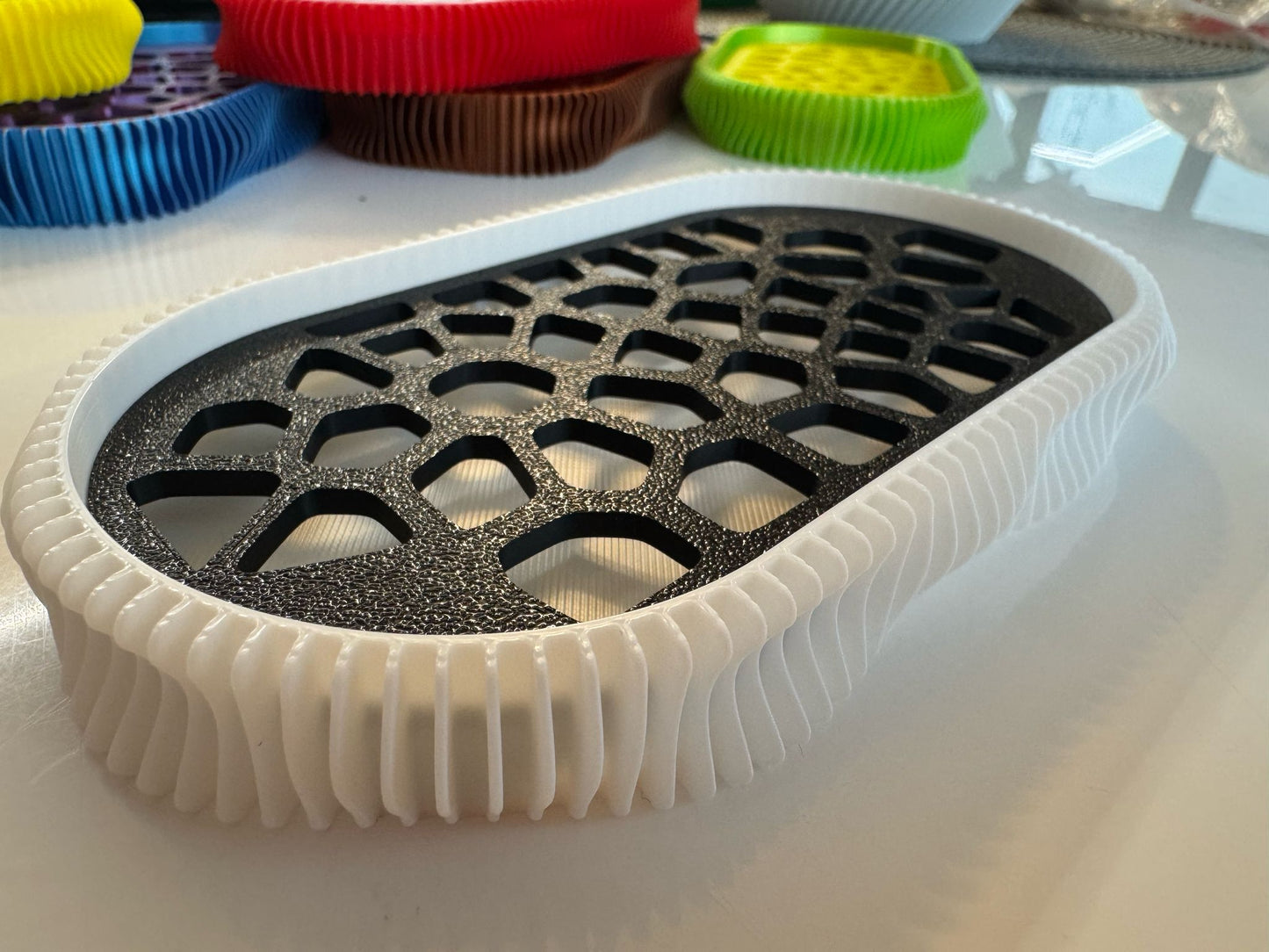 Sapuniera 3D, model Wave