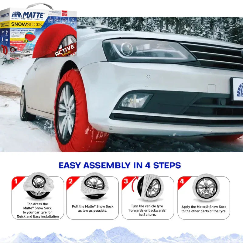 Lanturi textile auto MATTE SnowSocks Active – Marimea M - 221.ro