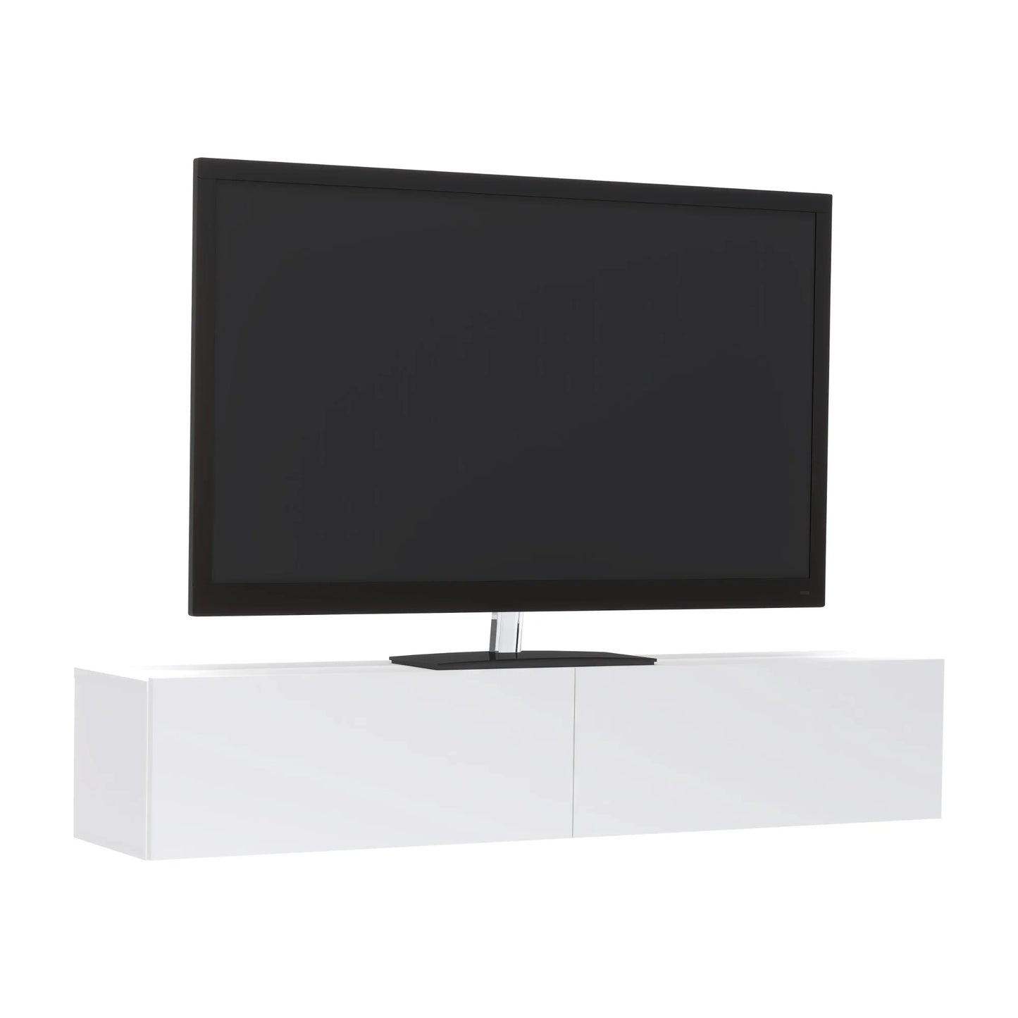 Comoda TV haaus Isla, 2 Usi, Alb, 135 x 28 x 25 cm
