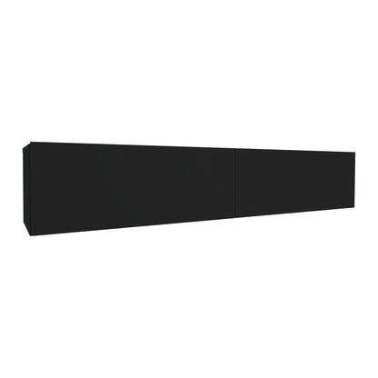 Comoda TV haaus Isla, 2 Usi, Negru, 135 x 28 x 25 cm