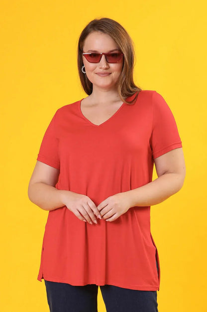 Tricou dama marimi mari in V 1698