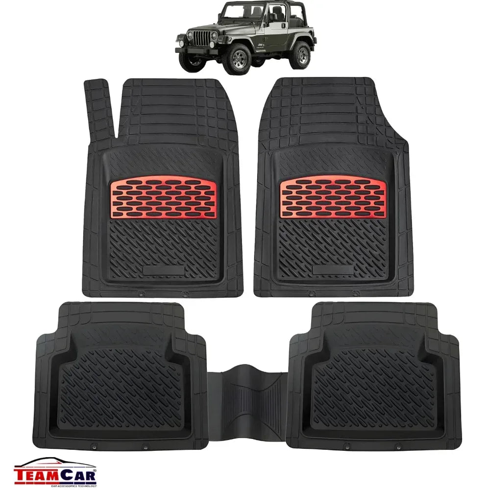 Jeep Wrangler TJ Covorase Auto TeamCar® Tip Tavita Compatibile (1997–2006) Red - 221.ro
