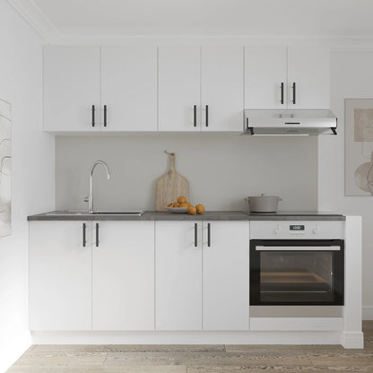 Set Bucatarie haaus Karo V10, Alb, Blat Thermo 28 mm, L 200 cm