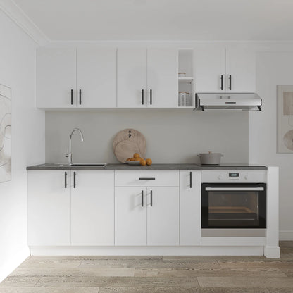 Corp Baza haaus Karo, 1 Sertar, 2 Usi, Alb, 60 x 50 x 80 cm