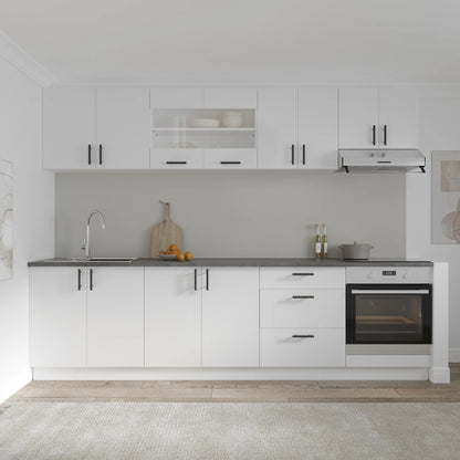 Corp Superior haaus Karo, 2 Usi, cu sticla, Alb, 80 x 30 x 60 cm