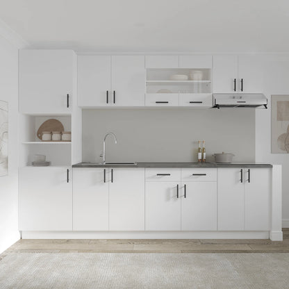 Set Bucatarie haaus Karo V23, Alb, Blat Thermo 28 mm, L 280 cm