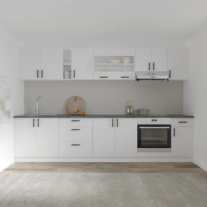 Set Bucatarie haaus Karo V28, Alb, Blat Thermo 28 mm, L 320 cm