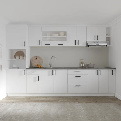 Set Bucatarie haaus Karo V29, Alb, Blat Thermo 28 mm, L 320 cm