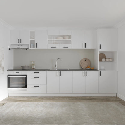 Set Bucatarie haaus Karo V31, Alb, Blat Thermo 28 mm, L 340 cm