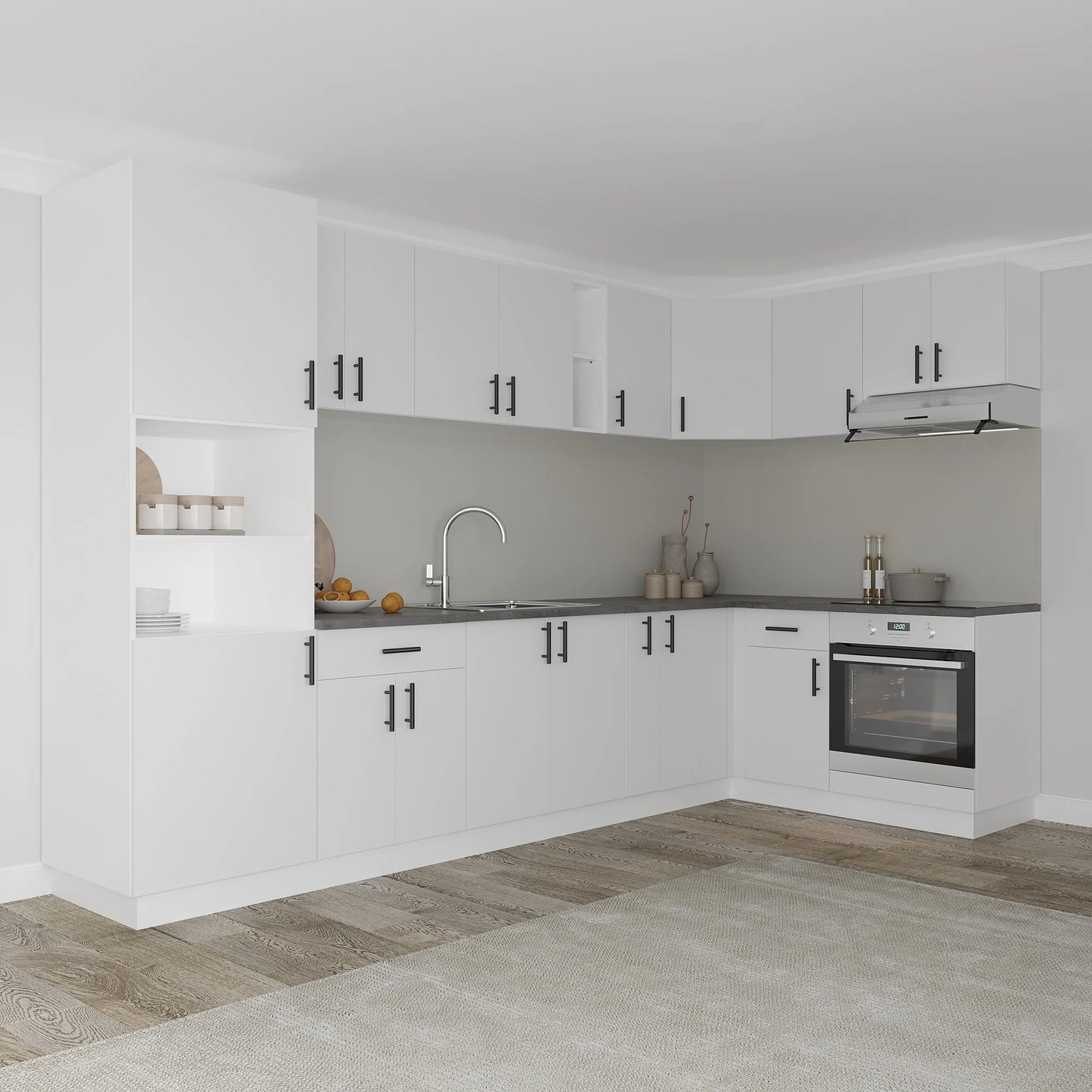Corp Superior haaus Colt Karo, Alb, 60 x 60 x 60 cm