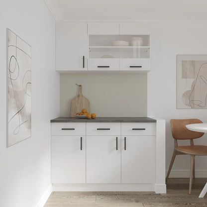 Corp Baza haaus Karo, 2 Sertare, 2 Usi, Alb, 80 x 50 x 80 cm