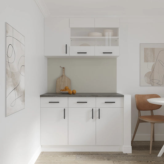 Corp Baza haaus Karo, 2 Sertare, 2 Usi, Alb, 80 x 50 x 80 cm
