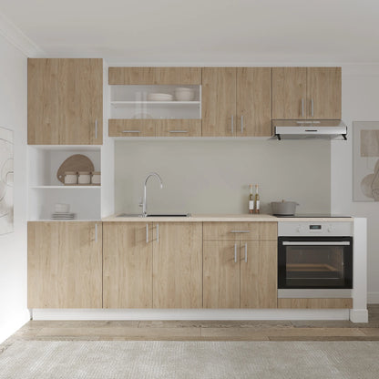 Corp Superior Hota haaus Karo, Lemn Natural/Alb, 60 x 30 x 45 cm